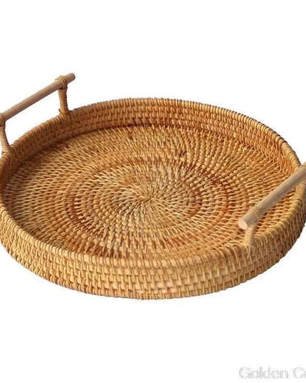 Handcrafted Japanese Bamboo and Rattan Fruit Basket - Eco-Friendly Elegance