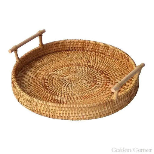 Japanese-Inspired Handwoven Bamboo Fruit Storage Basket