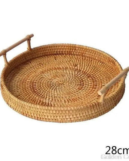Handcrafted Japanese Bamboo and Rattan Fruit Basket - Eco-Friendly Elegance