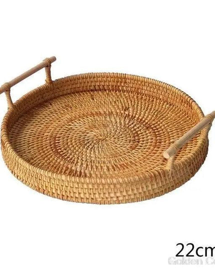 Handcrafted Japanese Bamboo and Rattan Fruit Basket - Eco-Friendly Elegance