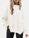 Cozy Slit Detail Drop Shoulder Sweater for Effortless Style