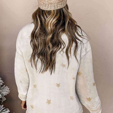 Starlit Serenity Lounge Ensemble: Chic Dropped Shoulder Style for Effortless Comfort