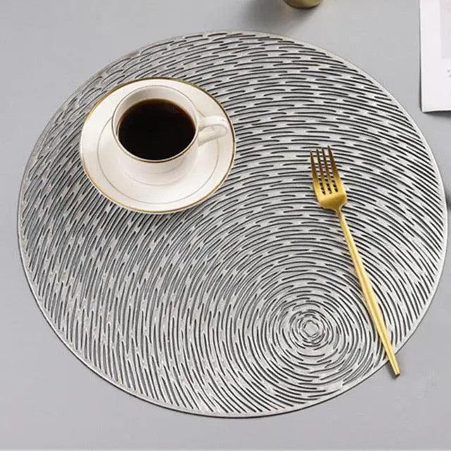 Round Silicone PVC Heat Resistant Dining Placemat