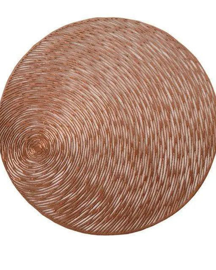 Chic Round PVC Dining Table Mat with Heat-Resistant Silicone Coating