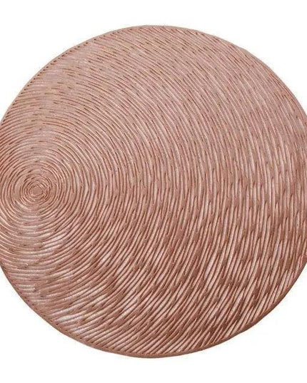 Chic Round PVC Dining Table Mat with Heat-Resistant Silicone Coating