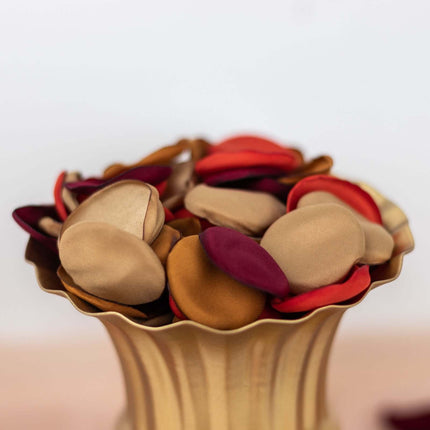AliKopy 400-Pack Matte Silk Rose Petals - Life-Like Terracotta Confett