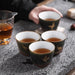Japanese Stoneware Tea Cup Set - Elegant Master and Personal Tea Cup Duo