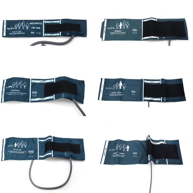 Contec 6 Size Blood Pressure Cuffs Set For Patient Monitor Neonate To Adult