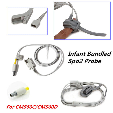 Neonatal SPO2 Probe 5 Pins Round Connector For CONTEC CMS60D Pulse Oximeter