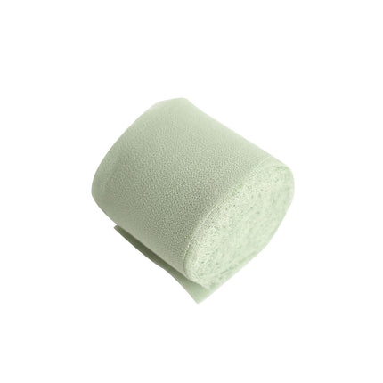 AliKopy 2 Pack Sage Green Silk-Like Chiffon Ribbon, 6 Yards Each, DIY