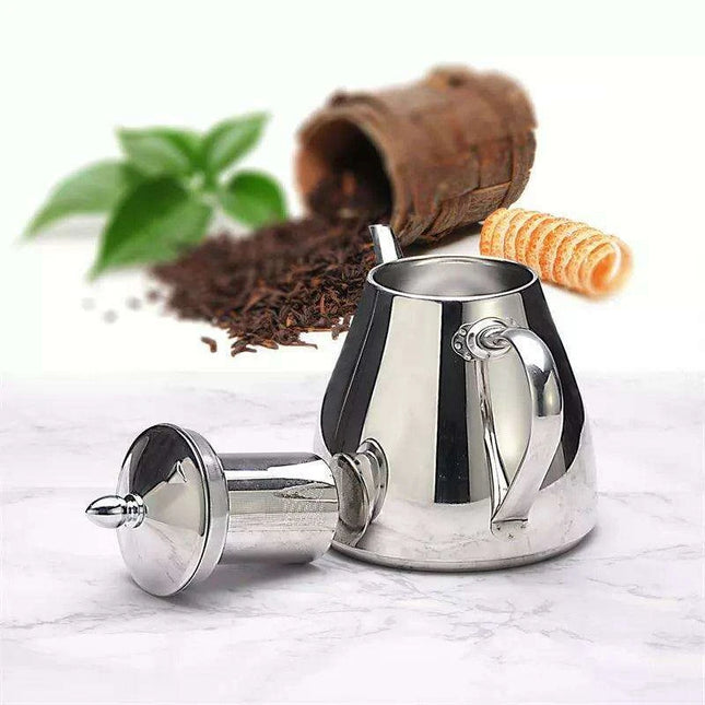 Elegant Induction-Compatible Stainless Steel Tea Kettle with Superior Infusion System