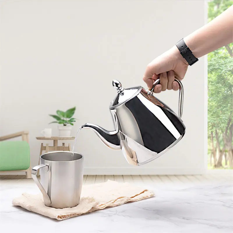 Premium Stainless Steel Tea Kettle Set with Versatile Infuser and Induction Compatibility