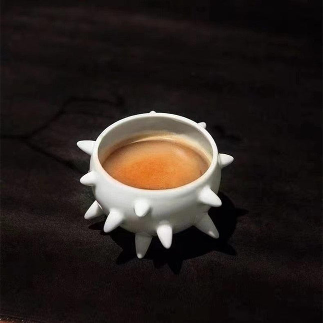 Sea Urchin-Inspired Ceramic Dining Plates: Experience Culinary Elegance with French Charm