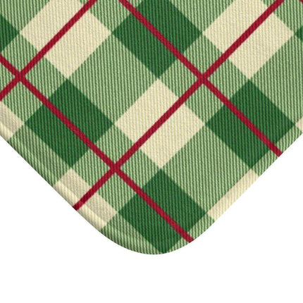 Festive Plaid Luxury Memory Foam Bath Mat