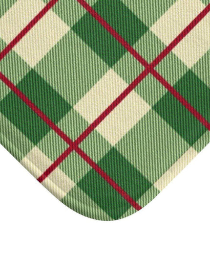Festive Plaid Luxury Memory Foam Bath Mat