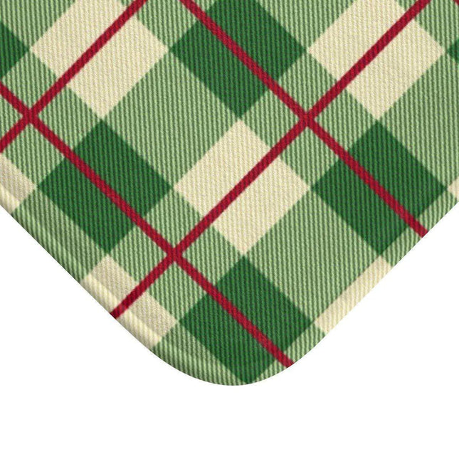 Festive Plaid Luxury Memory Foam Bath Mat