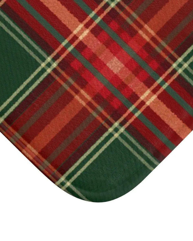 Holiday Haven Plaid Memory Foam Bath Mat