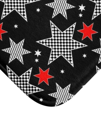 Festive Tartan Holiday Bath Mat