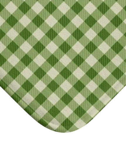 Holiday Cheer Plaid Memory Foam Bath Rug