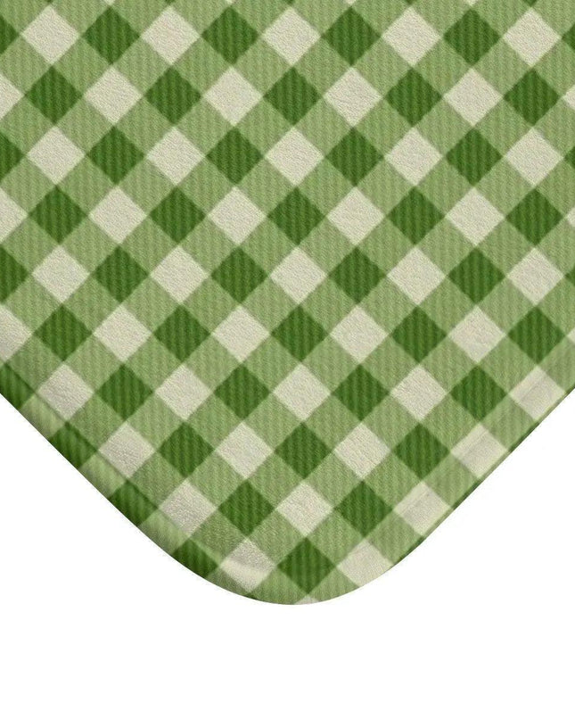 Holiday Cheer Plaid Memory Foam Bath Rug