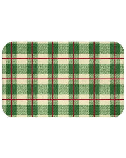 Festive Plaid Luxury Memory Foam Bath Mat
