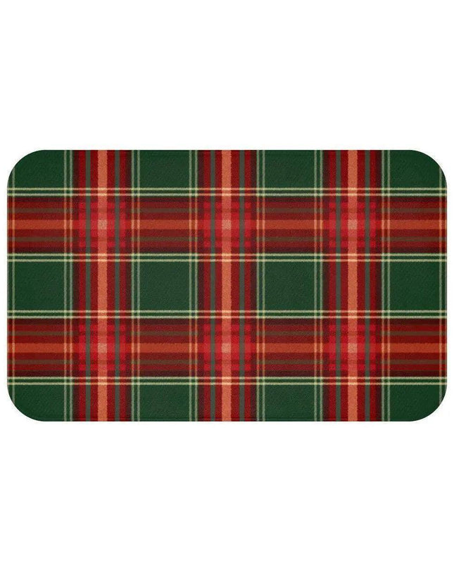 Holiday Haven Plaid Memory Foam Bath Mat