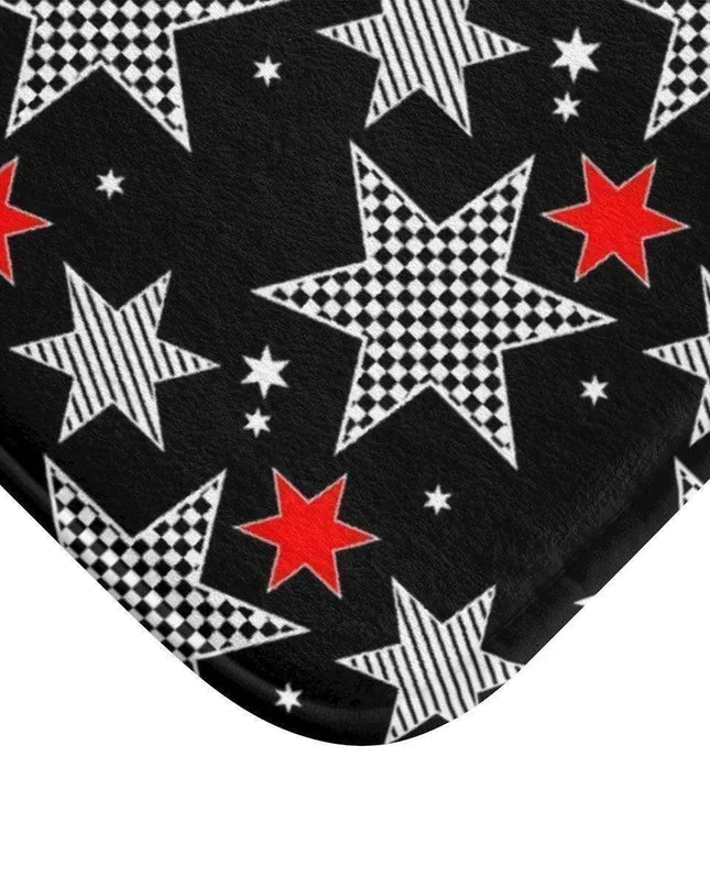 Festive Tartan Holiday Bath Mat