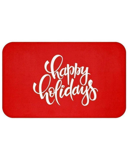 Festive Holiday Comfort: Christmas Bath Mat Set for Your Bathroom