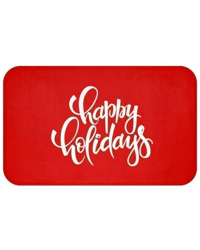 Festive Holiday Comfort: Christmas Bath Mat Set for Your Bathroom