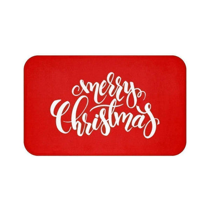 Holiday Cheer Memory Foam Bath Mat Set with Non-Slip Backing