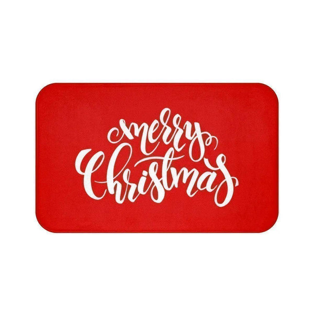 Holiday Cheer Memory Foam Bath Mat Set with Non-Slip Backing