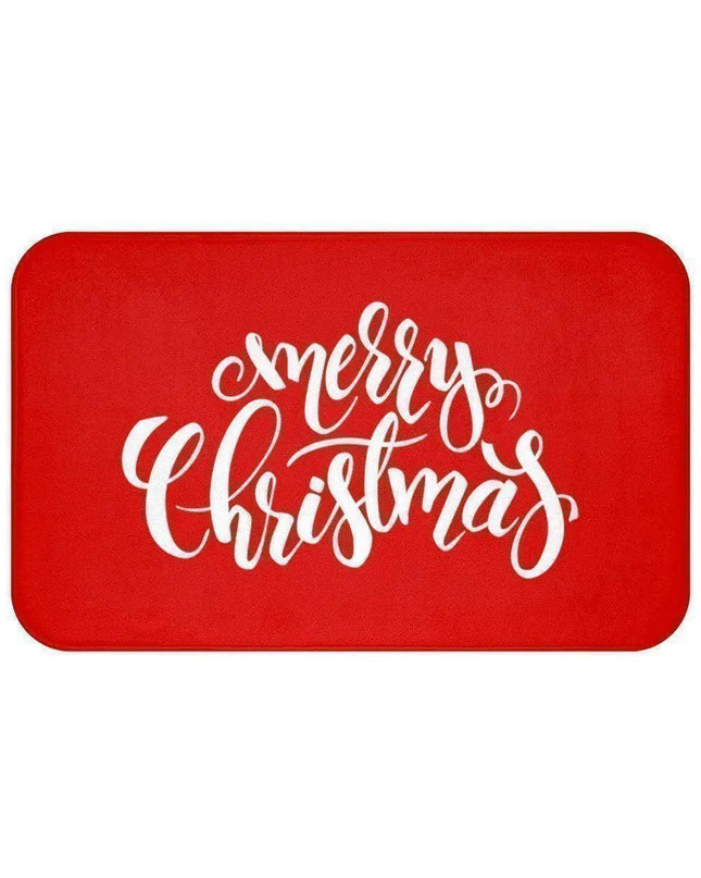 Holiday Cheer Memory Foam Bath Mat Set with Non-Slip Backing