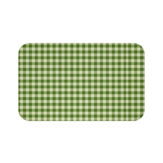 Holiday Cheer Plaid Memory Foam Bath Rug