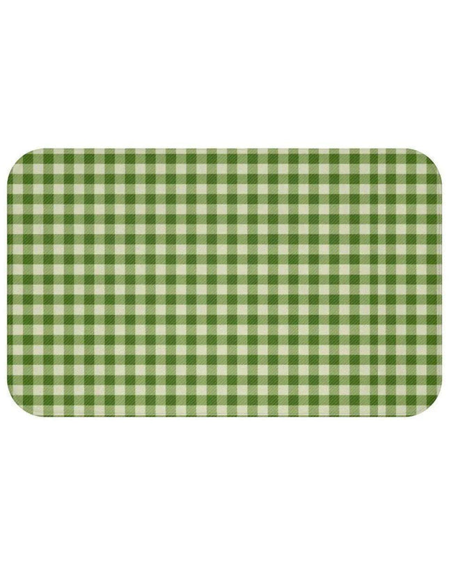 Holiday Cheer Plaid Memory Foam Bath Rug