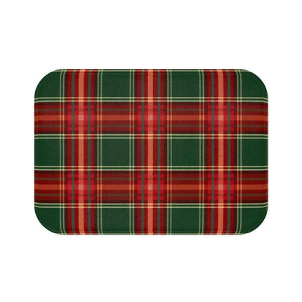 Holiday Haven Plaid Memory Foam Bath Mat