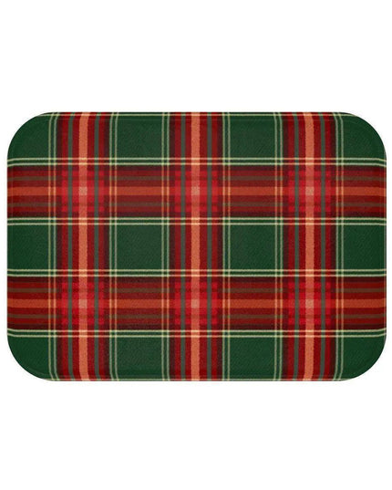 Holiday Haven Plaid Memory Foam Bath Mat