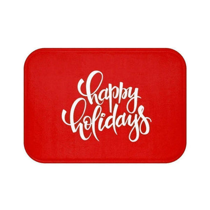 Festive Holiday Comfort: Christmas Bath Mat Set for Your Bathroom