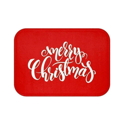 Holiday Cheer Memory Foam Bath Mat Set with Non-Slip Backing