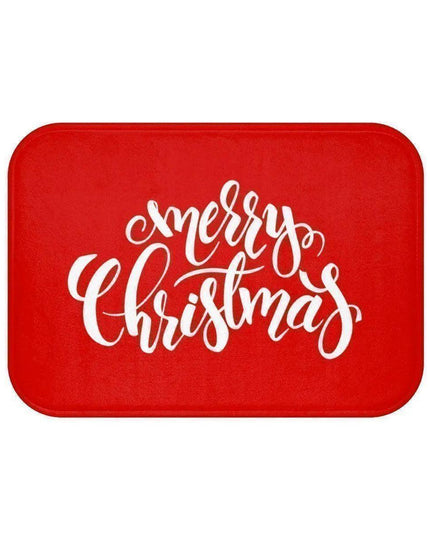 Holiday Cheer Memory Foam Bath Mat Set with Non-Slip Backing
