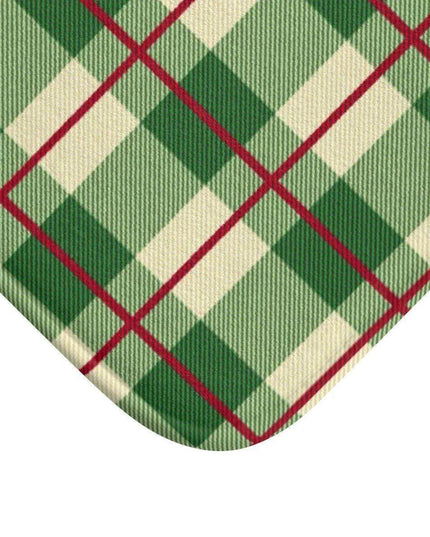 Festive Plaid Luxury Memory Foam Bath Mat