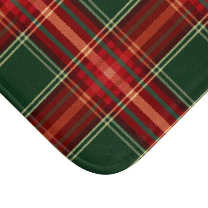 Holiday Haven Plaid Memory Foam Bath Mat