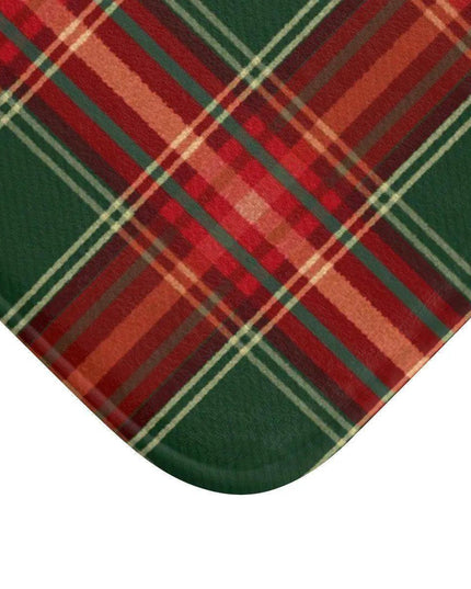 Holiday Haven Plaid Memory Foam Bath Mat