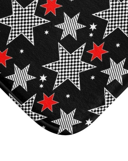 Festive Tartan Holiday Bath Mat