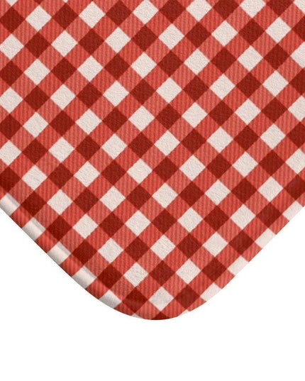 Holiday Plaid Microfiber Bath Mat Set - Cozy Comfort for Winter Bliss