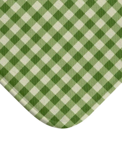 Holiday Cheer Plaid Memory Foam Bath Rug