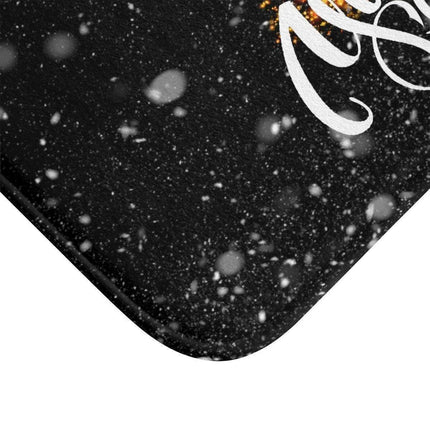 Festive Memory Foam Plaid Bath Mat