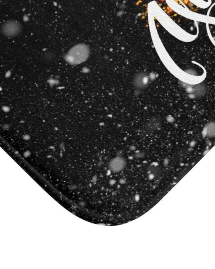 Festive Memory Foam Plaid Bath Mat