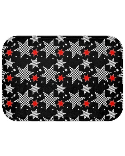 Festive Tartan Holiday Bath Mat
