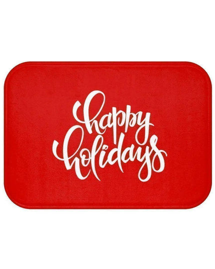 Festive Holiday Comfort: Christmas Bath Mat Set for Your Bathroom