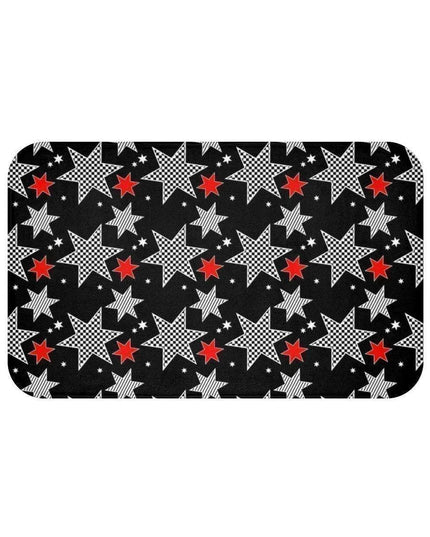 Festive Tartan Holiday Bath Mat